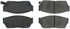 300.02760 by CENTRIC - Centric Premium Semi-Metallic Brake Pads with Shims