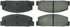 300.03320 by CENTRIC - Premium Semi-Metallic Brake Pads with Shims and Hardware