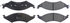 300.03240 by CENTRIC - Centric Premium Semi-Metallic Brake Pads with Shims and Hardware