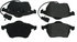 300.05550 by CENTRIC - Centric Premium Semi-Metallic Brake Pads with Shims and Hardware