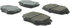 Centric 300.06350 Disc Brake Pad Set Centric Premium Semi-Metallic Brake Pads with Shims and Hardware