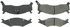 300.06700 by CENTRIC - Centric Premium Semi-Metallic Brake Pads with Shims and Hardware