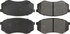 300.07350 by CENTRIC - Centric Premium Semi-Metallic Brake Pads with Shims and Hardware