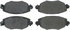 300.09100 by CENTRIC - Centric Premium Semi-Metallic Brake Pads with Shims