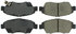 300.09480 by CENTRIC - Premium Semi-Metallic Brake Pads with Shims and Hardware