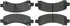 300.09740 by CENTRIC - Premium Semi-Metallic Brake Pads with Shims and Hardware