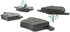 300.09800 by CENTRIC - Centric Premium Semi-Metallic Brake Pads with Shims and Hardware