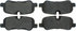 300.10990 by CENTRIC - Centric Premium Semi-Metallic Brake Pads with Shims and Hardware