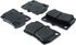 300.11130 by CENTRIC - Centric Premium Semi-Metallic Brake Pads with Shims and Hardware