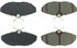 301.08060 by CENTRIC - Premium Ceramic Brake Pads with Shims