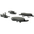Centric 300.02570 Disc Brake Pad Set Centric Premium Semi-Metallic Brake Pads with Shims and Hardware