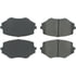 Centric 300.06350 Disc Brake Pad Set Centric Premium Semi-Metallic Brake Pads with Shims and Hardware