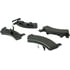 Centric 300.06640 Disc Brake Pad Set Centric Premium Semi-Metallic Brake Pads with Shims and Hardware