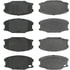 Centric 300.07340 Disc Brake Pad Set Centric Premium Semi-Metallic Brake Pads with Shims