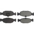 Centric 300.06881 Disc Brake Pad Set Centric Premium Semi-Metallic Brake Pads with Shims and Hardware