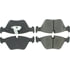 300.09460 by CENTRIC - Centric Premium Semi-Metallic Brake Pads with Shims and Hardware