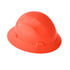 20805 by SELLSTROM - Jackson Safety Advantage Full Brim Hard Hat, Non-Vented, 4-Pt. Ratchet Suspension, Hi-Vis Orange