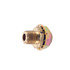 11304 by HALDEX - Midland Air Line Connector Fitting - Steel Terminal Bolt (Frame Nipples), Bulkhead Union, Male-Female Connector, 3/8 in. NPTF Female Thread