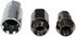 713-275Z by DORMAN - Hyper Black Acorn Wheel Nut Lock Set