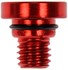 712-X95E by DORMAN - Wheel Nut Cap, Red Aluminum