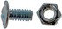 395-006 by DORMAN - License Plate Fasteners- 1/4-20 x 1/2 In.