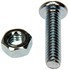 340-710 by DORMAN - Stove Bolt With Nuts -1/4-20 In. x 1 In.