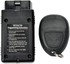 13737 by DORMAN - Keyless Entry Remote 3 Button