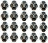 611-303FK by DORMAN - Wheel Nut Kit M12-1.50 Capped-19 mm Hex, 32.1 mm Length With Lock