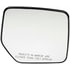 57098 by DORMAN - Plastic Backed Mirror Glass