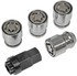 611-122FK by DORMAN - Wheel Nut Kit 1/2-20 Dometop - 3/4 In. Hex, 1-5/16 In. Length With Lock