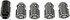 611-122FK by DORMAN - Wheel Nut Kit 1/2-20 Dometop - 3/4 In. Hex, 1-5/16 In. Length With Lock