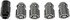 611-303FK by DORMAN - Wheel Nut Kit M12-1.50 Capped-19 mm Hex, 32.1 mm Length With Lock