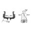 B203299F6090 by MERITOR - Air Brake Chamber Bracket - 8.76" Length, 74 degrees 0.50" Wing Thickness