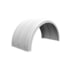 pm2481w by MINIMIZER - One Piece Single Axle Fender White