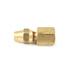 Velvac 11093 Air Brake Fitting Air Brake Compression Fitting, Female Connector, Brass, 3/8" x 1/4"