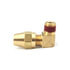 Velvac 13001 Air Brake Fitting Air Brake Compression Fitting, Male Elbow, Brass, 1/2" x 3/8"