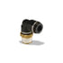 Velvac 16262 Air Brake Fitting Push-Lock Air Brake Fitting, 90° Male Swivel Elbow, 3/8" x 1/8"