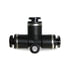 Velvac 16980 Air Brake Fitting Push-Lock Air Brake Fitting, Union Tee, 1/2"