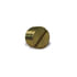 Velvac 17101 Pipe Fitting Pipe Fitting, Slotted Plug, Brass, 1/8"