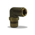 Velvac 17956 Air Brake Fitting Push-Lock Air Brake Fitting, 90° Male Swivel Elbow, Brass, 3/8" x 1/2"