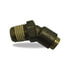 Velvac 17981 Air Brake Fitting Push-Lock Air Brake Fitting, 45° Male Fixed Elbow, Brass, 1/4" x 1/4"