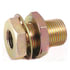 Velvac 35087 Air Brake Fitting Re-Usable Air Hose Fitting, Frame Coupling, 3/8" FPT Both Ends, 1-3/8" Long, 1" -14 Mounting