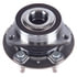 HA590665 by TIMKEN - Wheel Hub and Bearing Assembly - Front, RH=LH, 33, Spline, 6 Studs