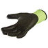 64829 by JJ KELLER - Safegear™ Gloves, Polyurethane Dipped, Cut Level A3, Lime Green/Black, Small