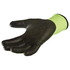 64903 by JJ KELLER - Safegear™ Gloves, Polyurethane Dipped, Cut Level A3, Lime Green/Black, Large