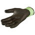 64911 by JJ KELLER - Safegear™ Gloves, Polyurethane Coated, Cut Level A4, Lime Green/Black, Medium
