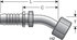 G17174-1616 by GATES - Female JIC 37 Flare Swivel - 45 Bent Tube (Stainless Steel Braid)