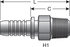 G20100-1216X by GATES - Hydraulic Coupling/Adapter - Male Pipe (NPTF - 30 Cone Seat) (GlobalSpiral)