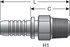 G20100-1616 by GATES - Hydraulic Coupling/Adapter - Male Pipe (NPTF - 30 Cone Seat) (GlobalSpiral)