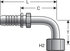 G20180-0810X by GATES - Hyd Coupling/Adapter- Female JIC 37 Flare Swivel - 90 Bent Tube (GlobalSpiral)